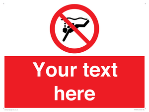 Custom prohibition No sub aqua diving